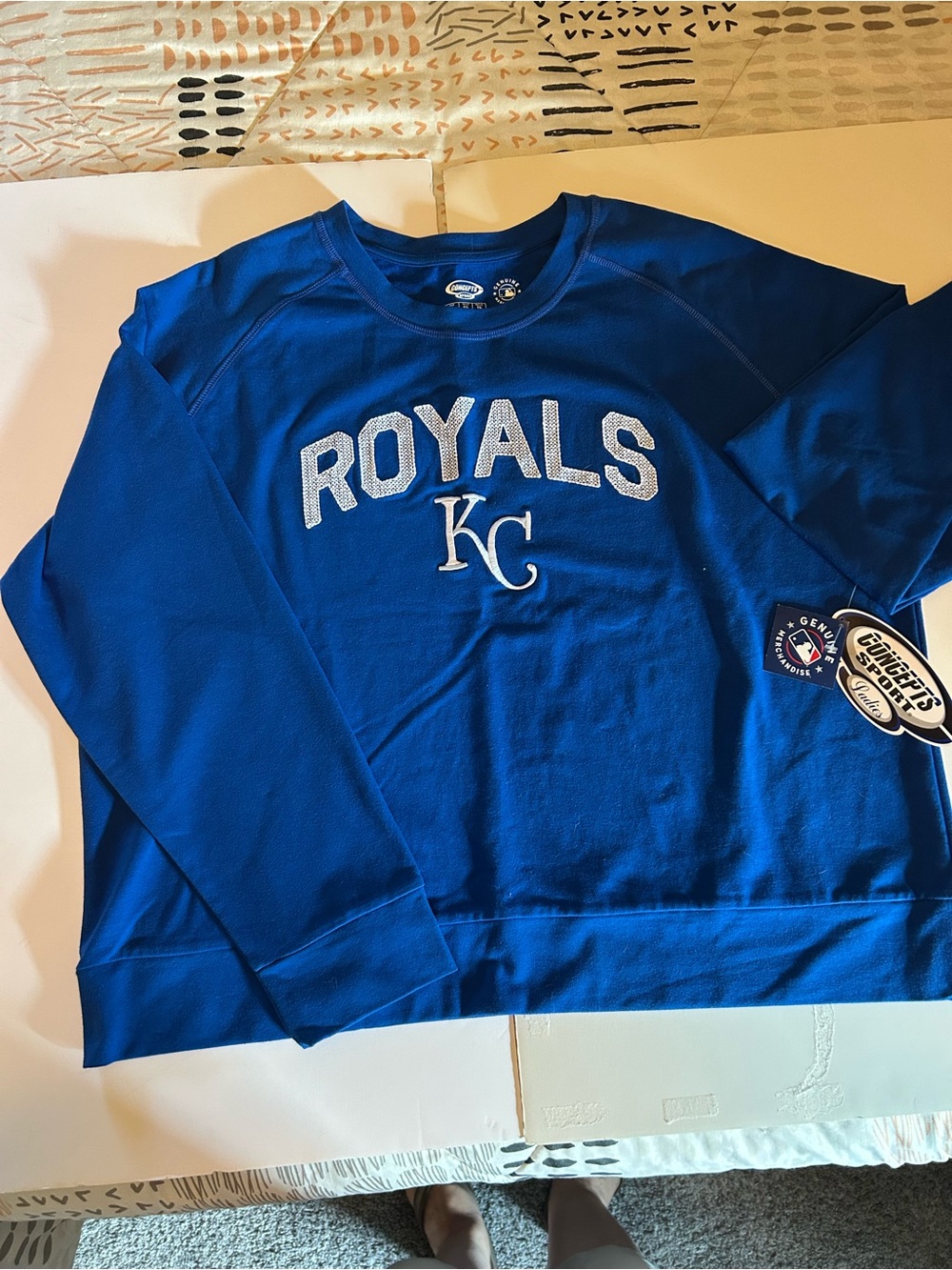MLB Royal Blue Ladies' French Terry Top